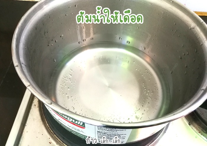 ข้าวตุ๋นตำลึงบดละเอียด