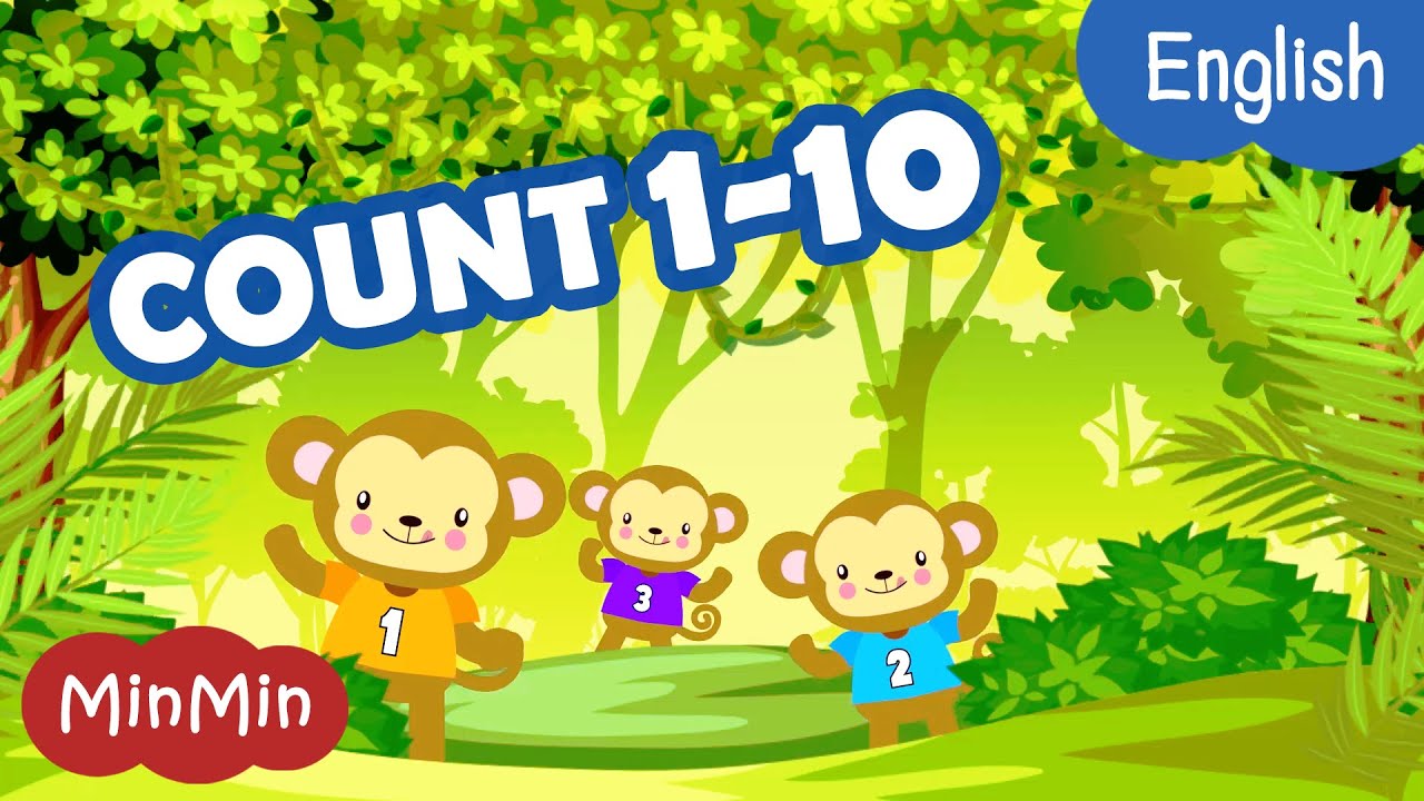 เพลงสอนนับเลข 1-10 ภาษาอังกฤษ โดยเด็กหญิงกับลิงจ๋อ